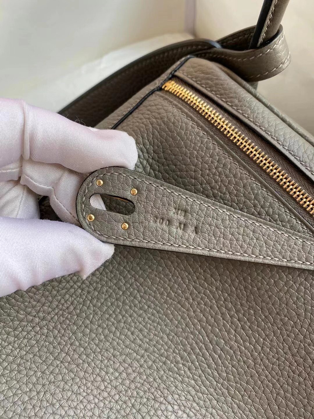 에르메스 린디백26 에토프 금장 끌레망스 가죽